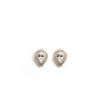 Absolute CZ Pear Clip-On Earrings, Silver