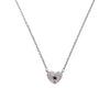 Absolute Heart with Star Pendant Necklace, Silver