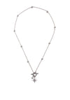 Absolute North Star Pendant Necklace, Silver