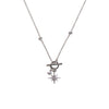 Absolute North Star Pendant Necklace, Silver