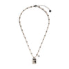Absolute North Star Pearl Beaded Necklace, Silver