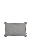 Scatter Box Ada Jacquard Fabric Cushion 40x60cm, Blue/Silver