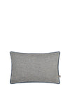 Scatter Box Ada Jacquard Fabric Cushion 40x60cm, Blue/Silver