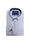 Advise Stripe Long Sleeve Shirt, Navy