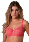 After Eden Anna Lace Wired Bra, Bright Pink