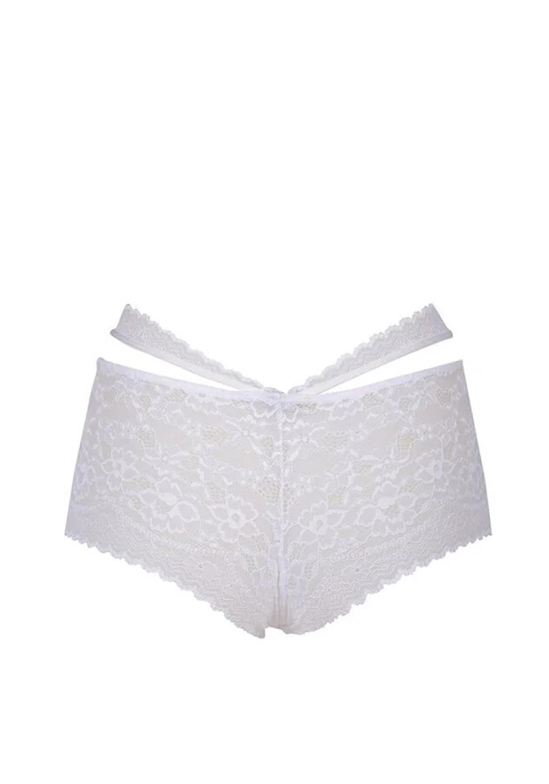 After Eden Meghan Lace Boxer Brief, White