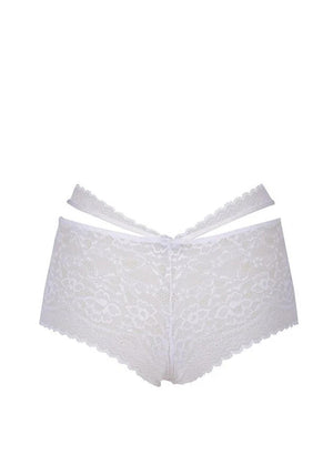 After Eden Meghan Lace Boxer Brief, White