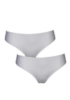 After Eden Unlimited 2 Pack One Size String Thong, White