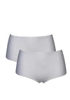 After Eden Unlimited 2 Pack High Waist Brief, White
