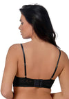 After Eden Toonya Longline Push Up Bra, Black