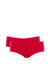 After Eden Unlimited 2 Pack One Size Brief, Red