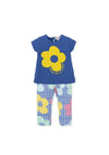 Agatha Ruiz De La Prada Girl Floral and Heart Set, Blue