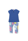 Agatha Ruiz De La Prada Girl Floral and Heart Set, Blue