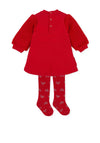 Agatha Ruiz De La Prada Girls Heart Dress and Tight Set, Red