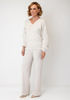 Alison Sheri V Neck Knit Jumper, Cream