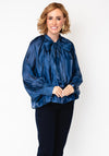Alison Sheri Taffeta Pussy Bow Blouse, French Blue