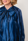 Alison Sheri Taffeta Pussy Bow Blouse, French Blue