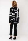 Alison Sheri Abstract Print Knitted Top, Black and White