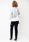 Alison Sheri Winter Graphic Print Jumper, Blue Multi