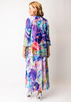 Allison Abstract Print Silk Chiffon 3 Piece Set, Multi-Coloured