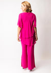 Allison Tiered Top and Trousers Twin Set, Pink