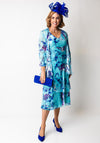 Allison Floral Print Dress and Jacket Co-Ord, Blue