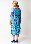 Allison Floral Print Dress and Jacket Co-Ord, Blue