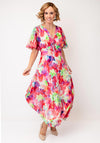 Allison Floral A-line Dress, Multi Coloured