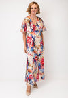 Allison Floral Print A-Line Dress, Multi Coloured