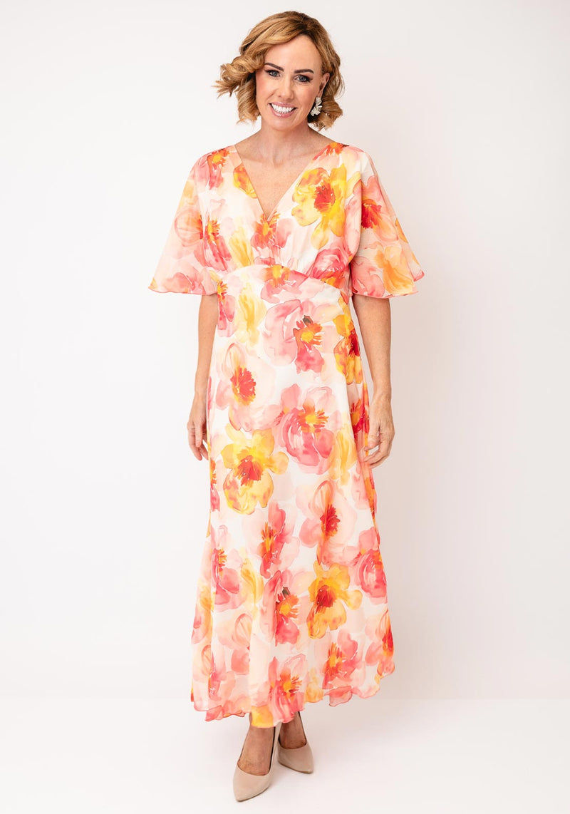 white christmas dresses Allison Ivory Brocade Gown– Teuta Matoshi main image 1