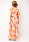 Allison Floral Print Chiffon Dress, Yellow Multi