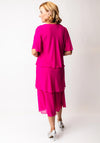 Allison Draped Detail A-Line Dress, Pink