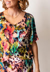 Allison Abstract Floral Print Dress, Multi Coloured