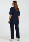 Allison Two Piece Chiffon Co-Ord, Navy