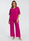 Allison Chiffon Two-Piece Co-Ord, Fuchsia