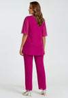 Allison Chiffon Two-Piece Co-Ord, Fuchsia