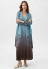 Alquema One Size Long Estrella Dress & Coat Set, Blue Topaz