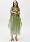 Alquema One Size Long Estrella Dress & Coat Set, Green Peridot