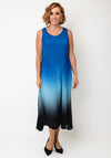 Alquema One Size Long Estrella Dress & Coat Set, Blue Tanzanite