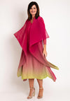 Alquema One Size Ombre Chiffon Dress & Jacket, Acid Dream