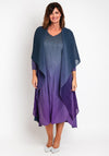 Alquema Long Estrella Dress & Coat Set, Blueberry to Lavender