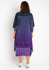 Alquema Long Estrella Dress & Coat Set, Blueberry to Lavender