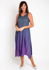 Alquema Long Estrella Dress & Coat Set, Blueberry to Lavender