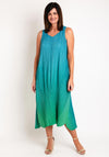 Alquema One Size Ombre Chiffon Dress & Jacket, Biscay Fern
