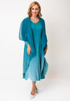 Alquema One Size Ombre Chiffon Dress & Jacket, Teal