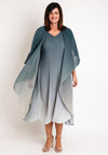 Alquema One Size Ombre Chiffon Dress & Jacket, Gamble