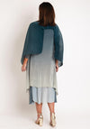 Alquema One Size Ombre Chiffon Dress & Jacket, Gamble