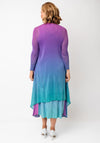 Alquema One Size Ombre Chiffon Dress & Jacket, Purple Multi