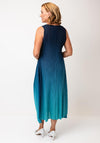 Alquema One Size Ombre Chiffon Dress & Jacket, Navy