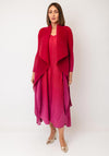 Alquema One Size Long Estrella Dress & Coat Set, Red